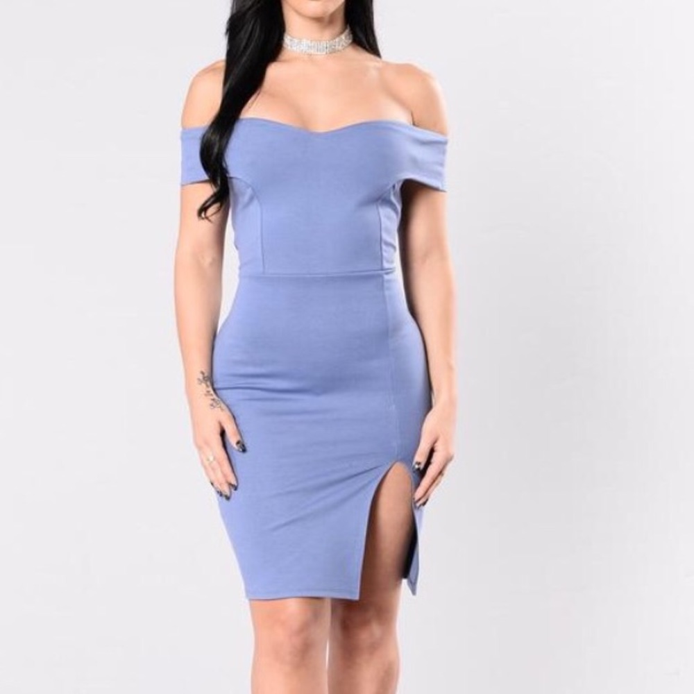 Fashion nova Periwinkle colored dress